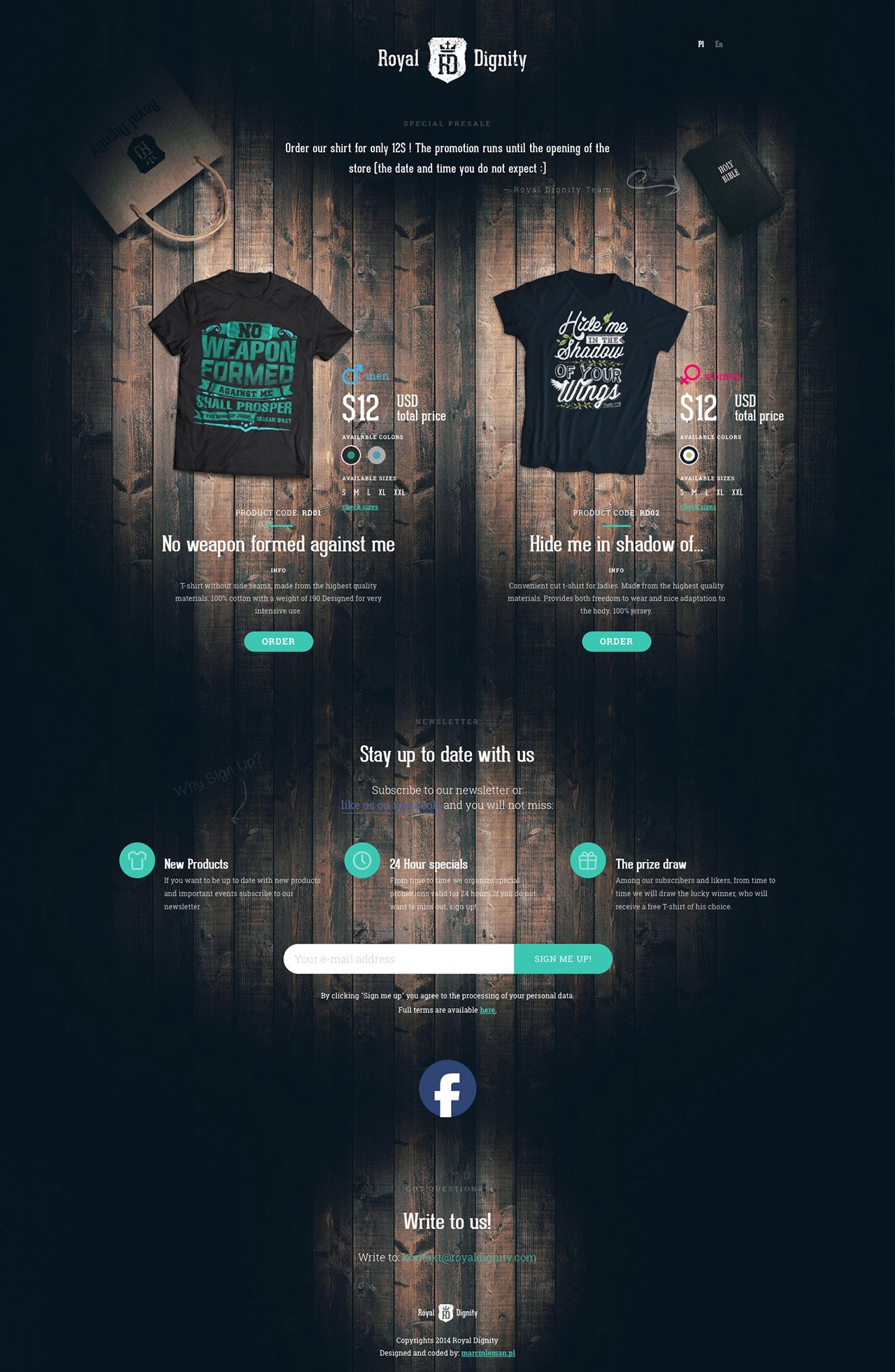 Royal Dignity Website Screenshot