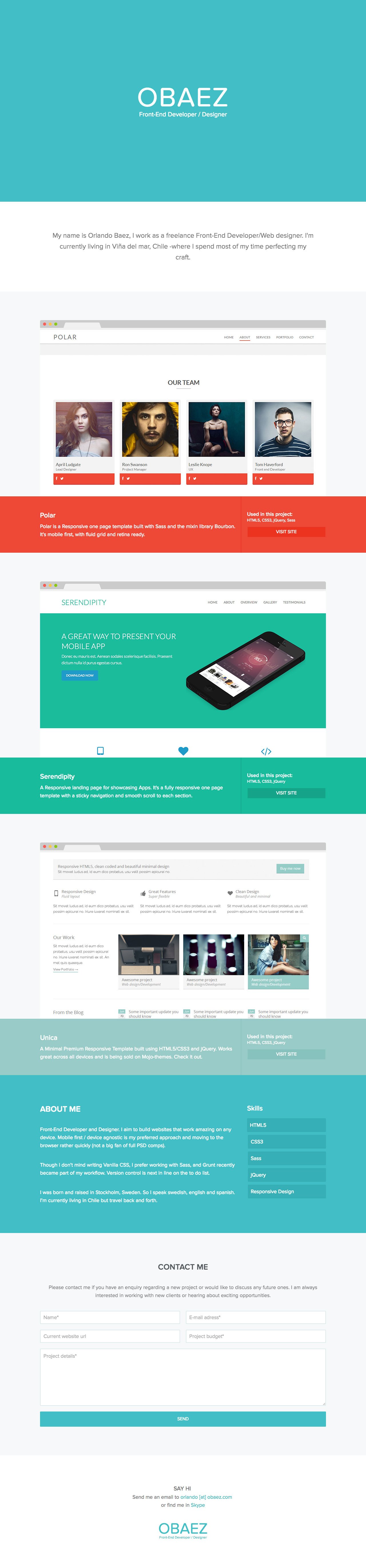 Obaez Website Screenshot