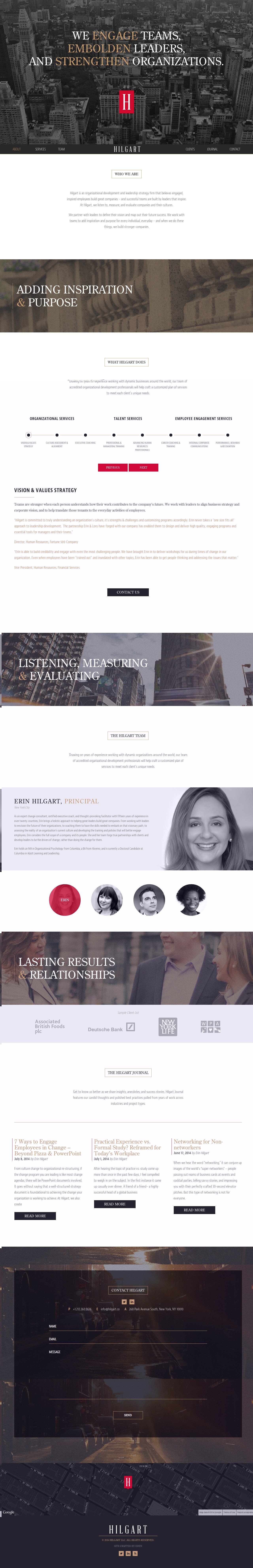 Hilgart Website Screenshot