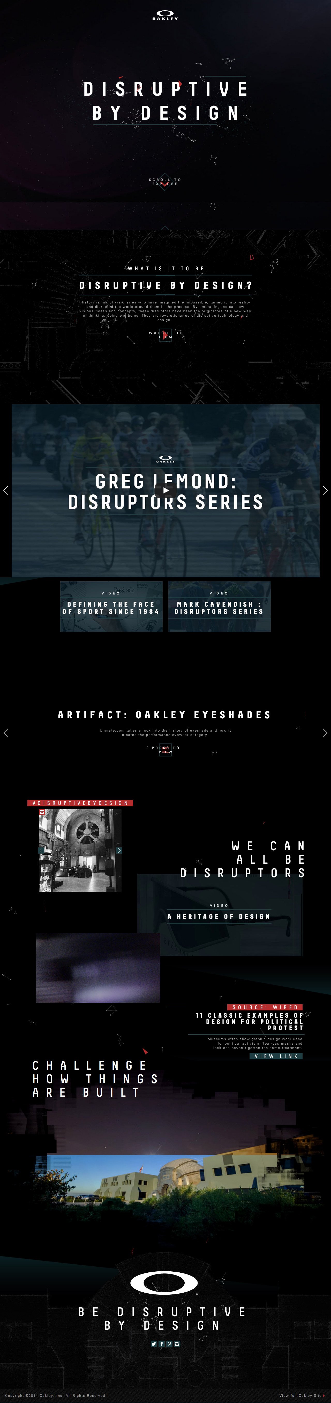 Disruptive By Design Website Screenshot
