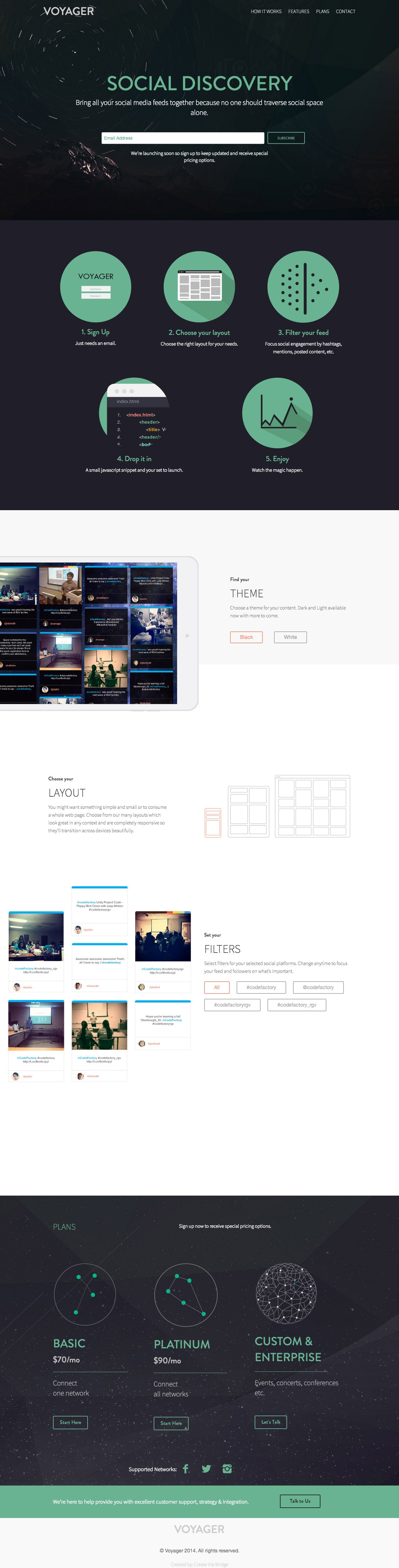 Voyager Website Screenshot