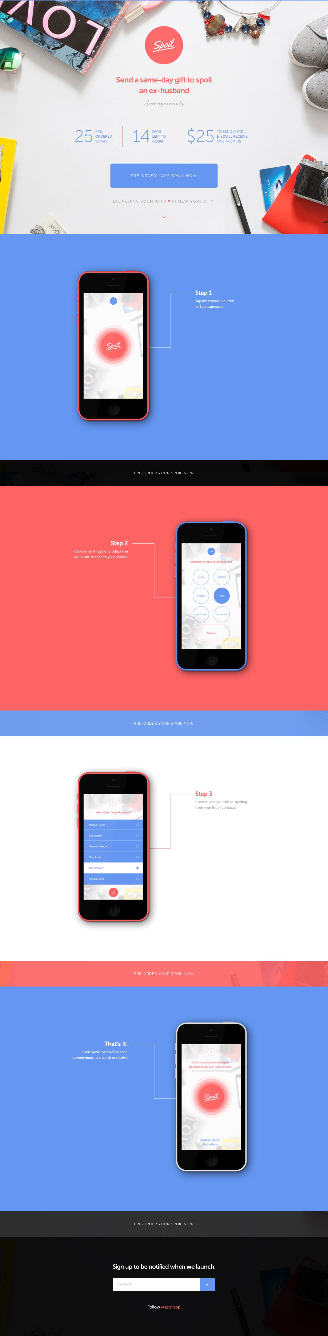 Spoil Website Screenshot