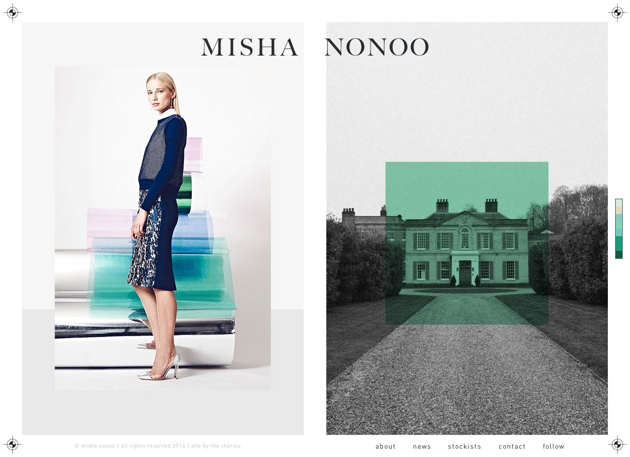 Misha Nonoo Website Screenshot