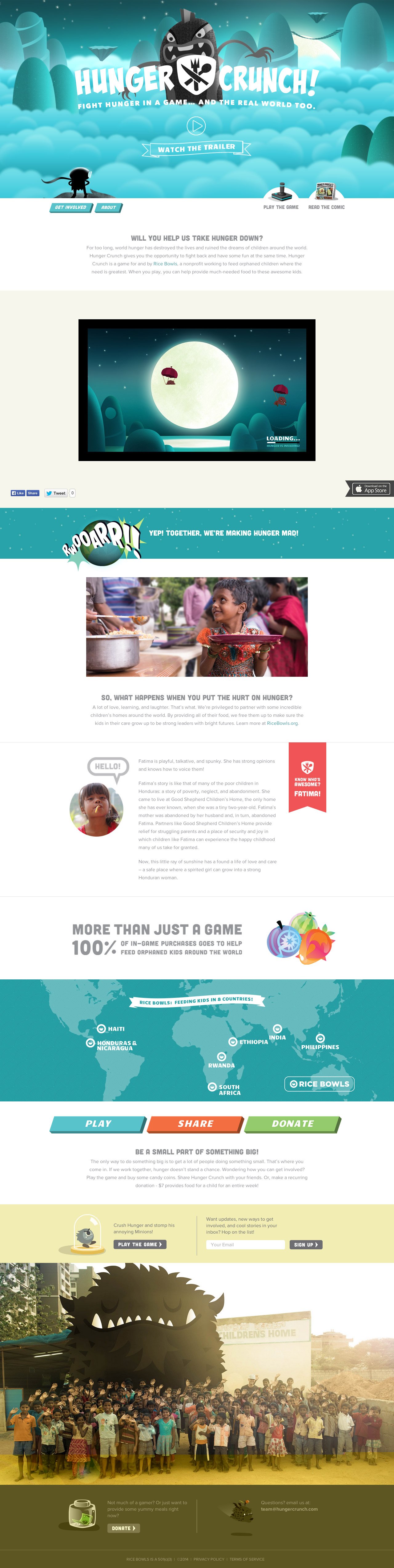 Hunger Crunch Website Screenshot