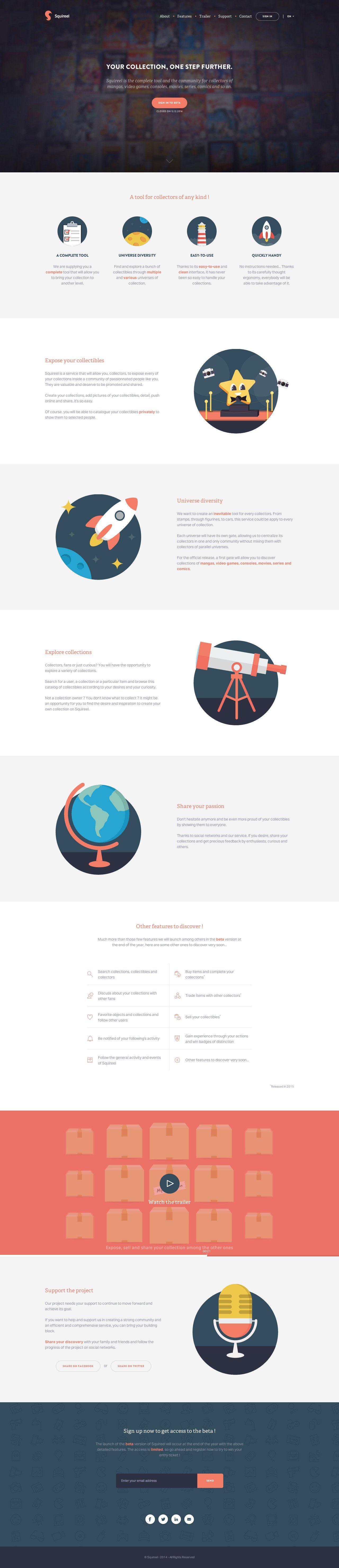 Squireel Website Screenshot