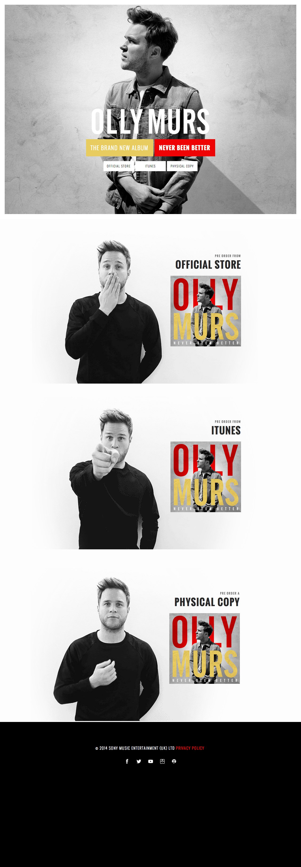 Olly Murs Website Screenshot