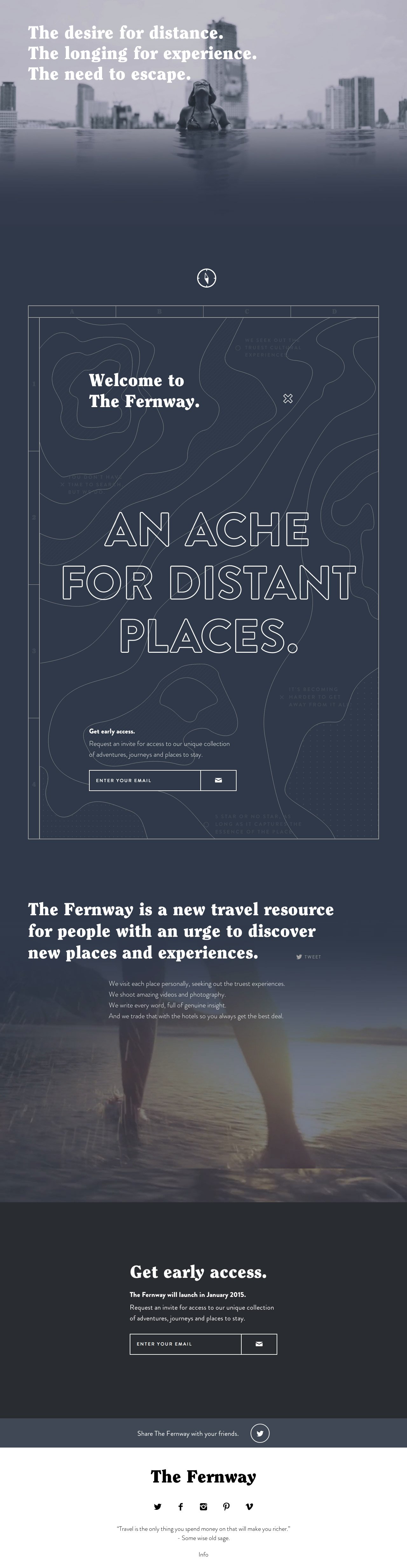 The Fernway Website Screenshot