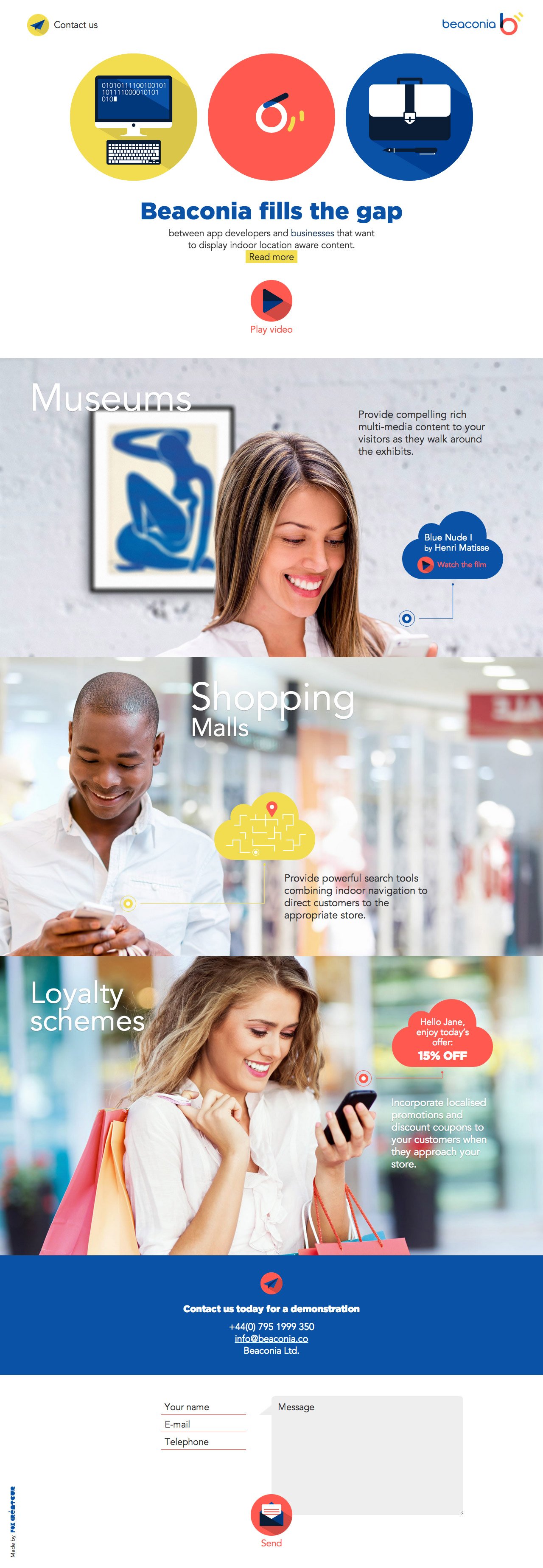 Beaconia Website Screenshot