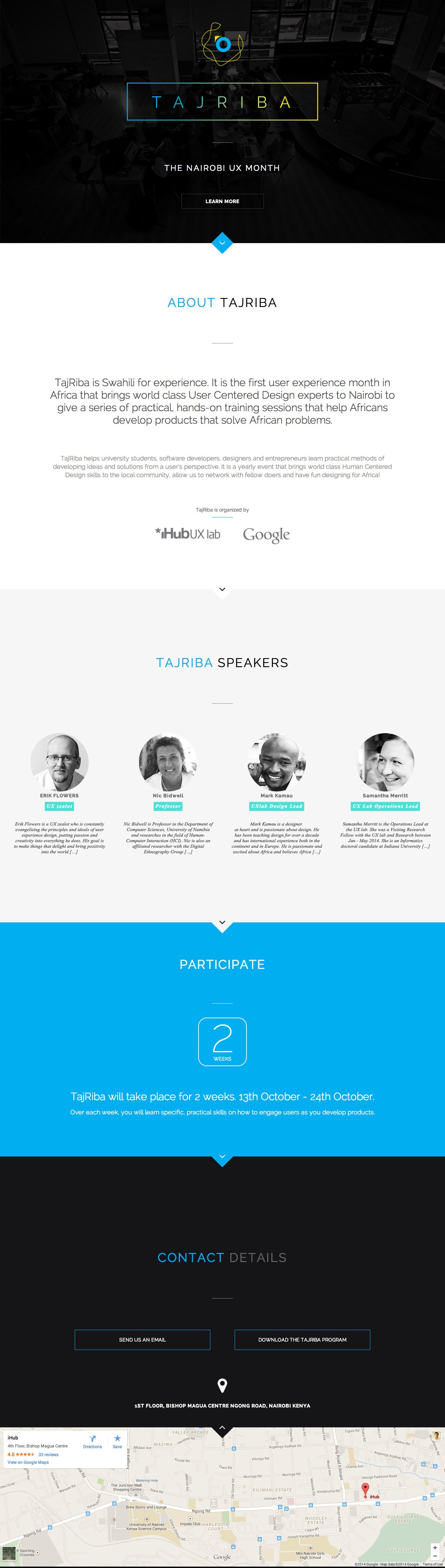 Tajriba Website Screenshot