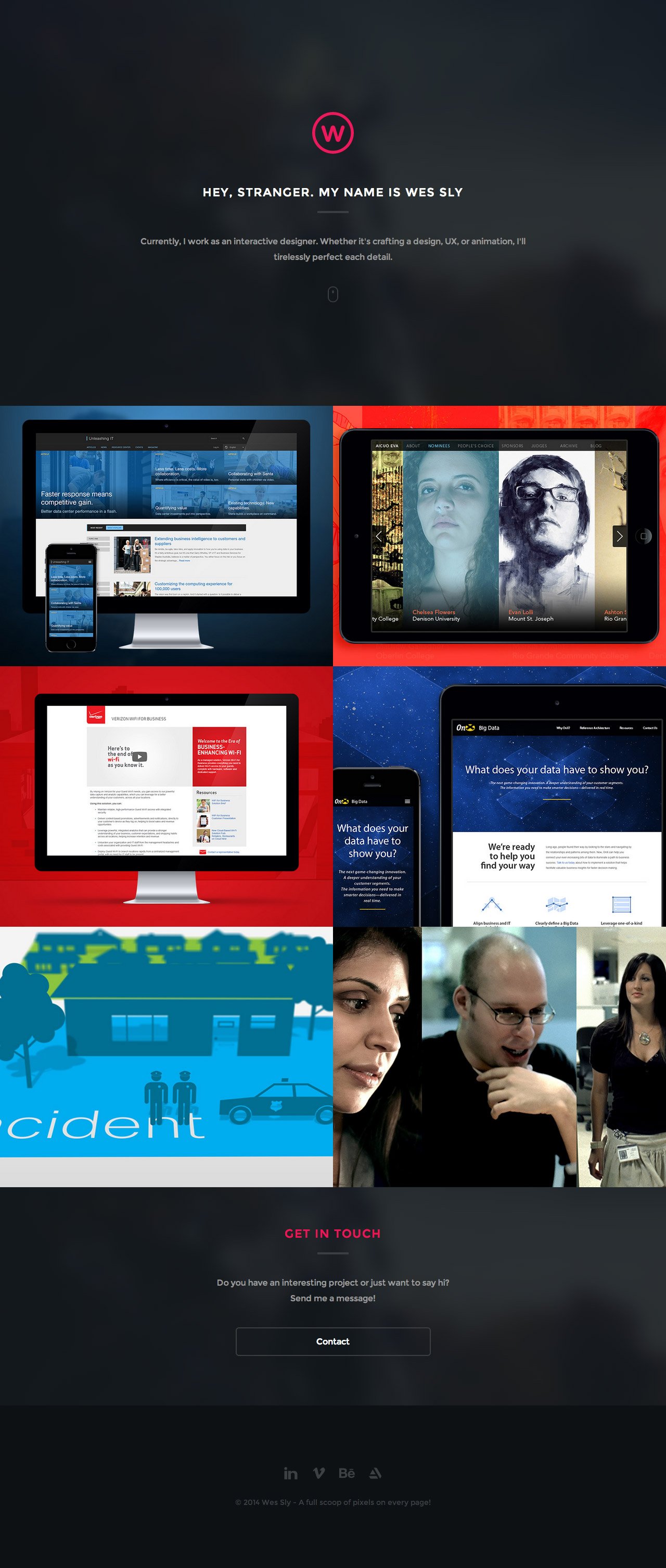 Wes Sly Website Screenshot