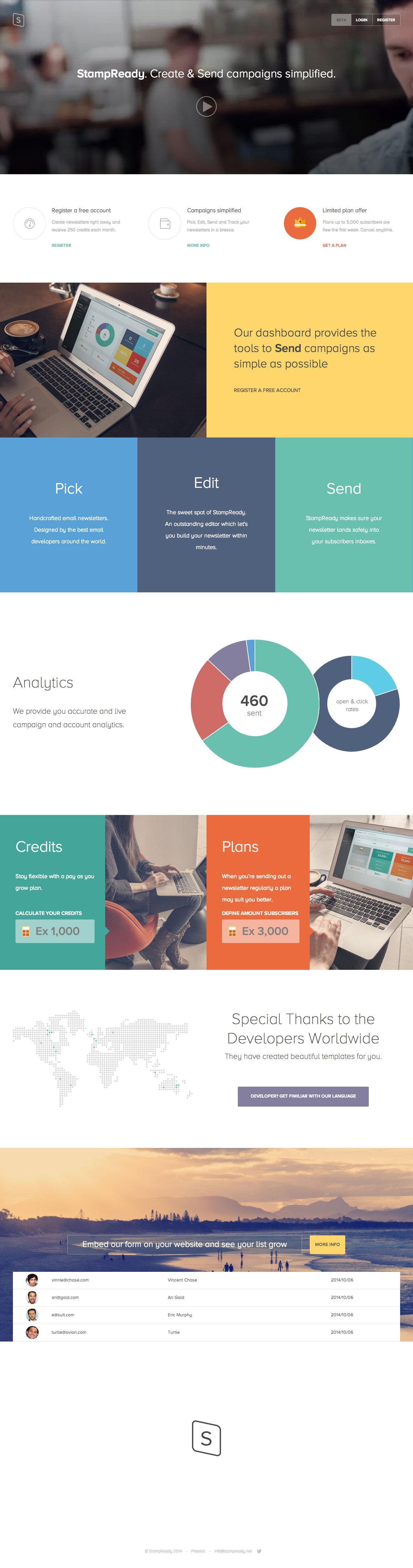StampReady Website Screenshot