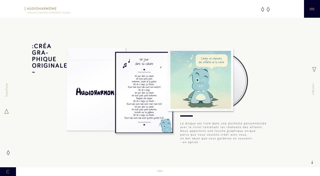 Audioharmôme Website Screenshot