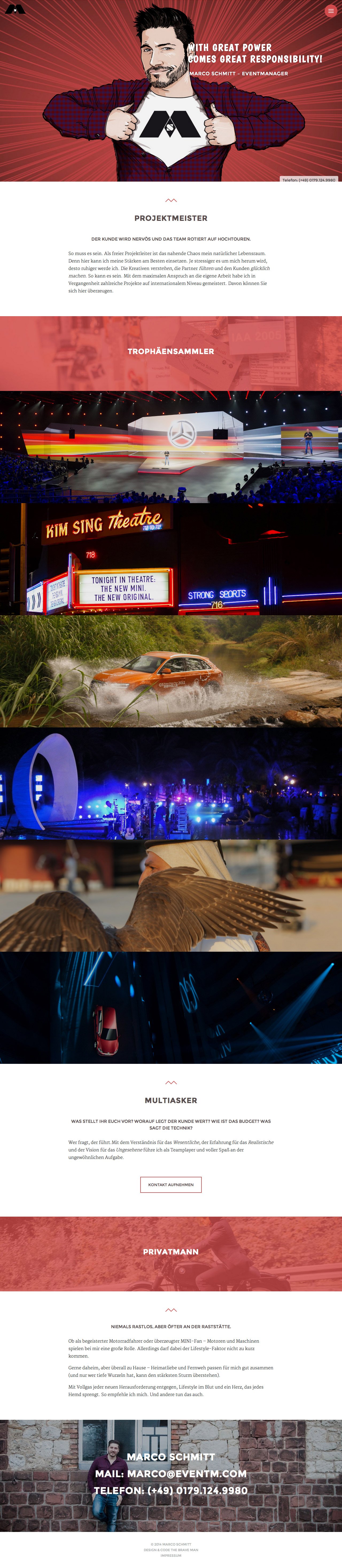 Eventm Website Screenshot