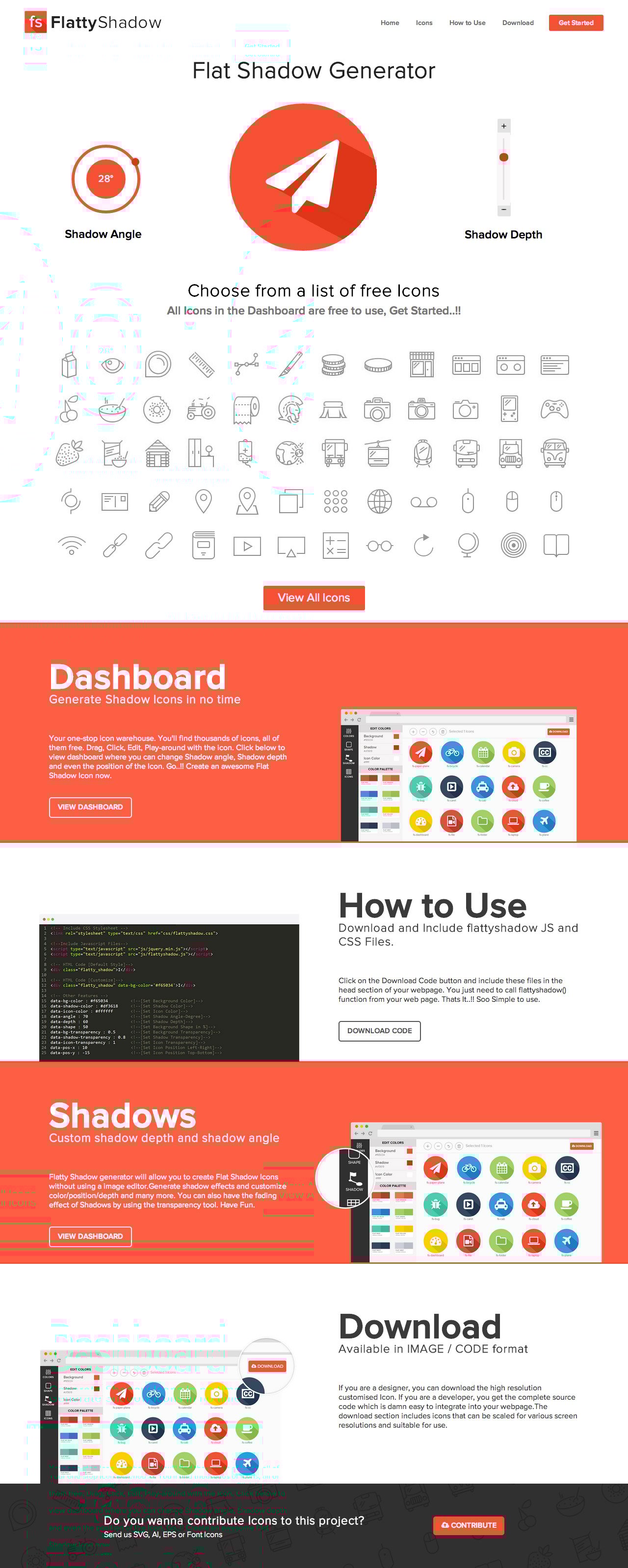 Flatty Shadow Website Screenshot
