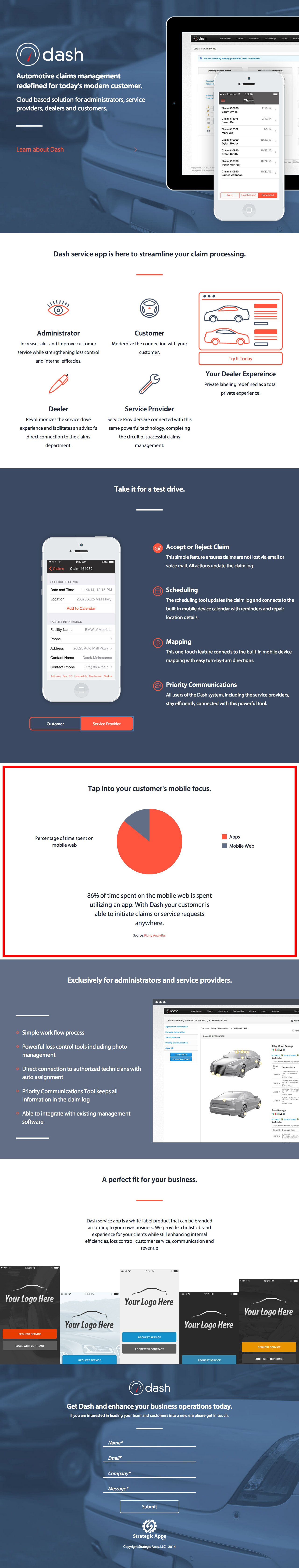 Dash Website Screenshot