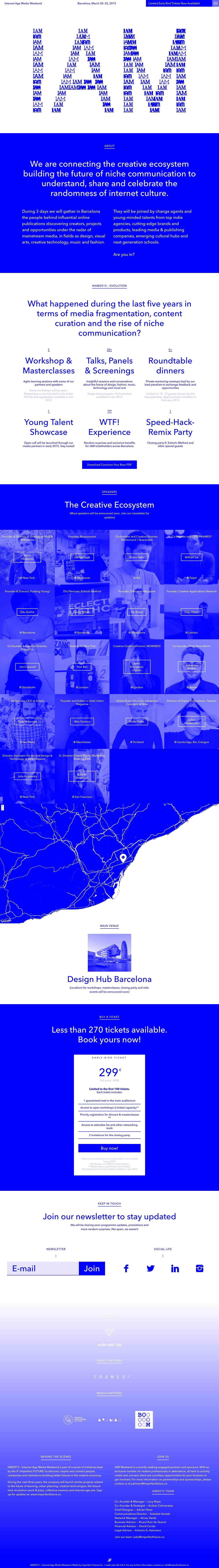 IAM Website Screenshot