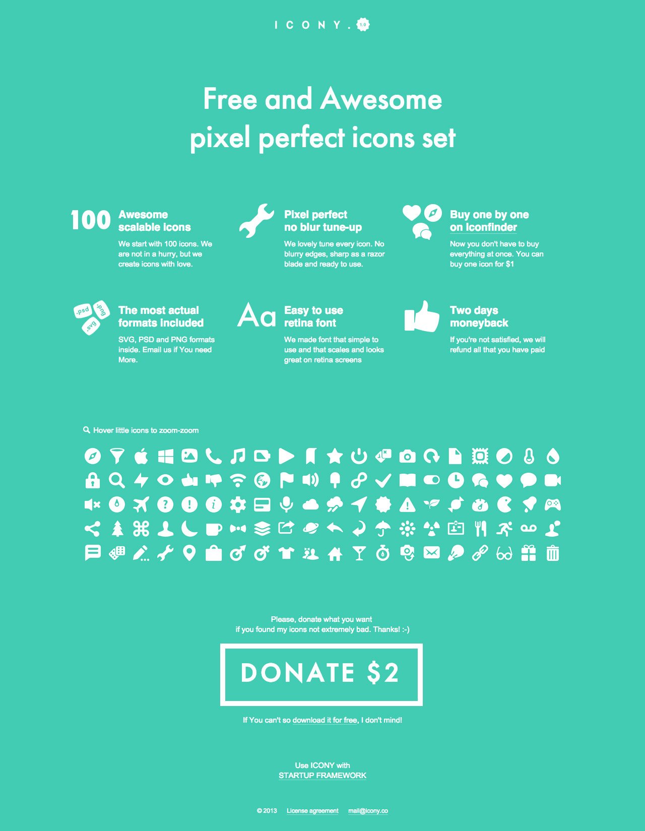 Icony Website Screenshot