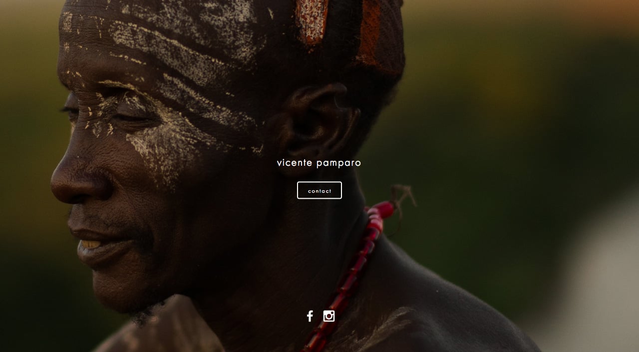 Vicente Pamparo Website Screenshot