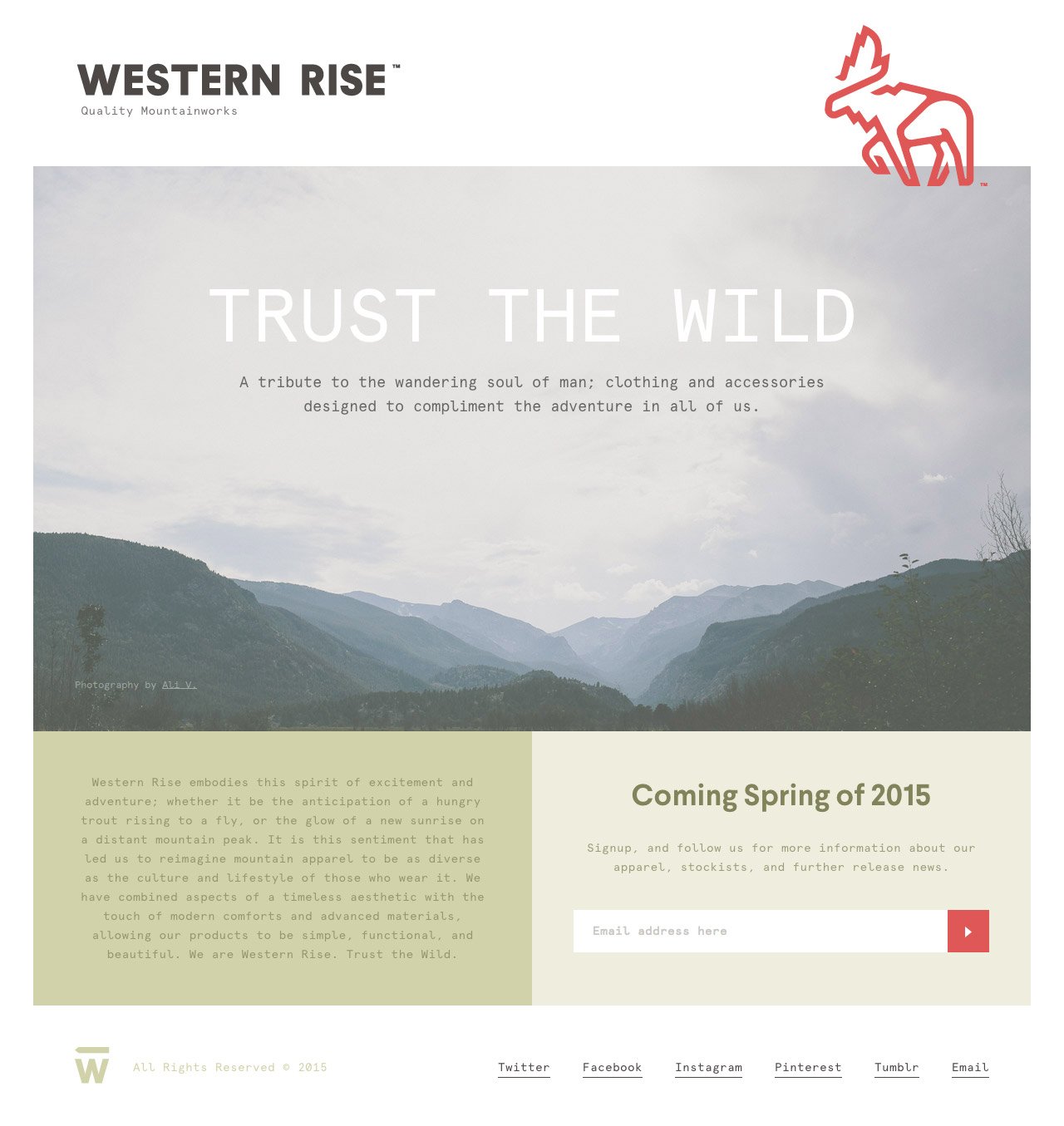 Western Rise Website Screenshot