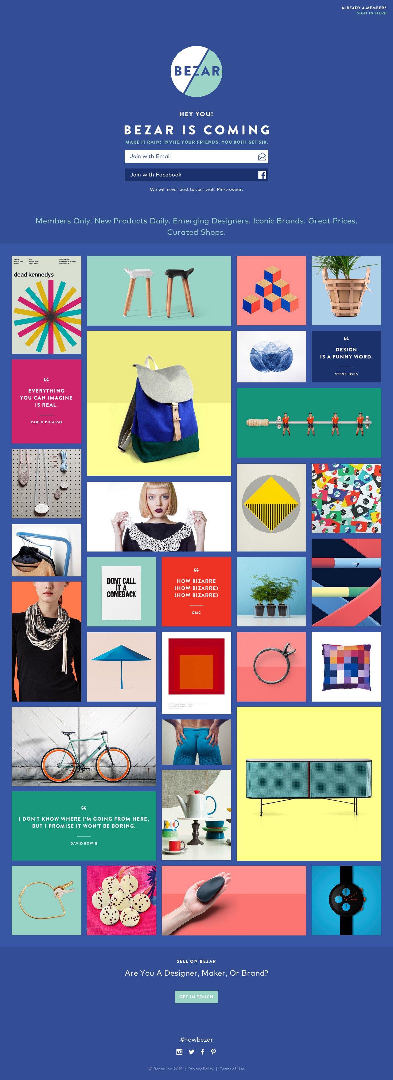 Bezar Website Screenshot