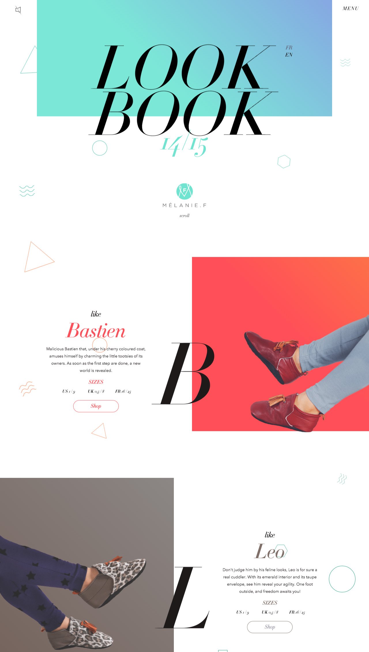 Mélanie F Website Screenshot