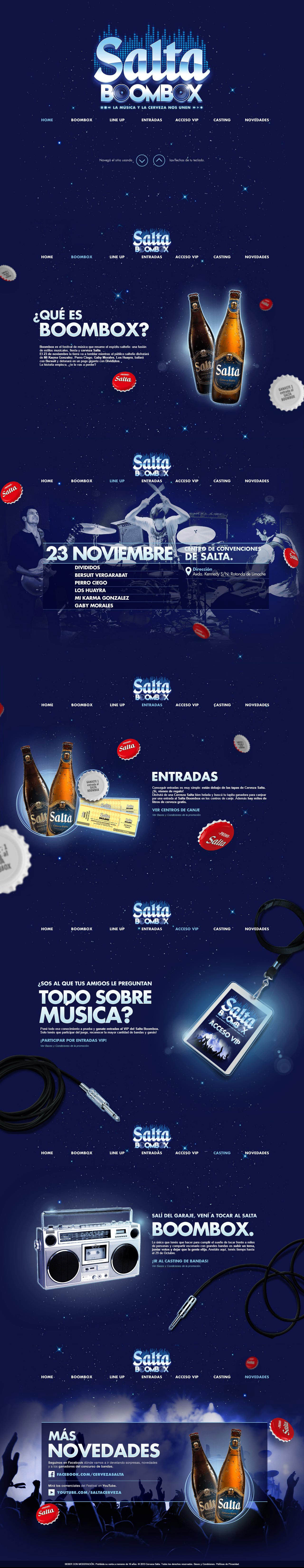 Salta BoomBox Website Screenshot