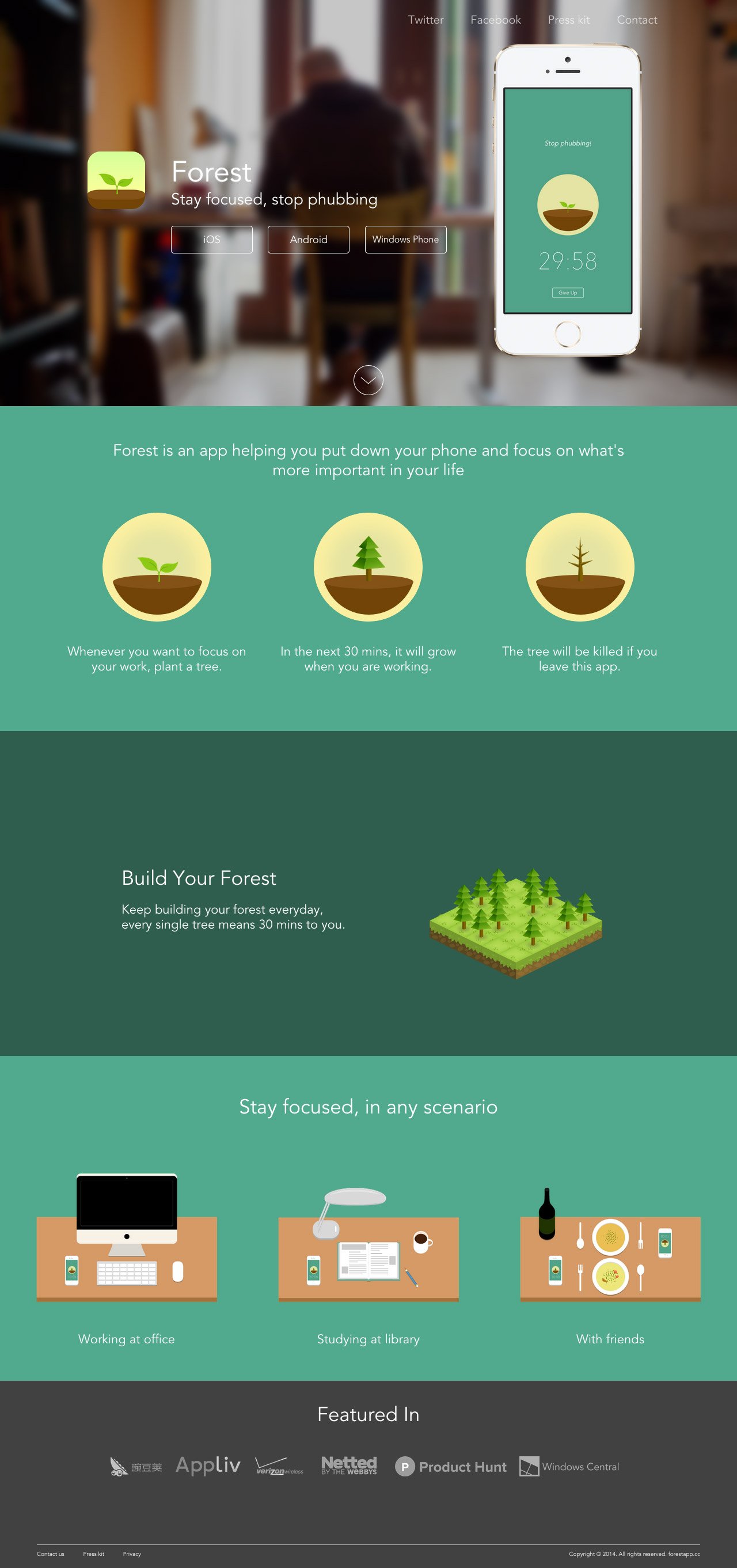Forest Website Screenshot