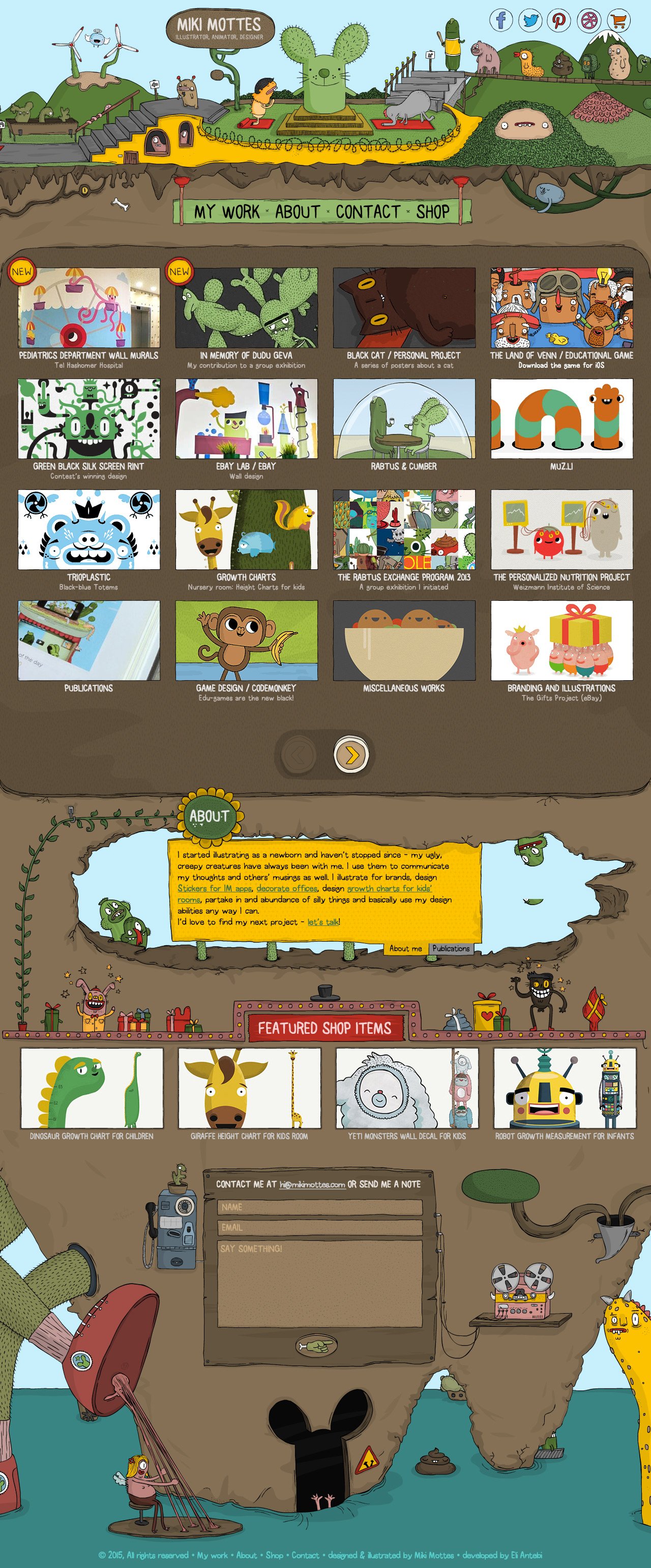 Miki Mottes Website Screenshot