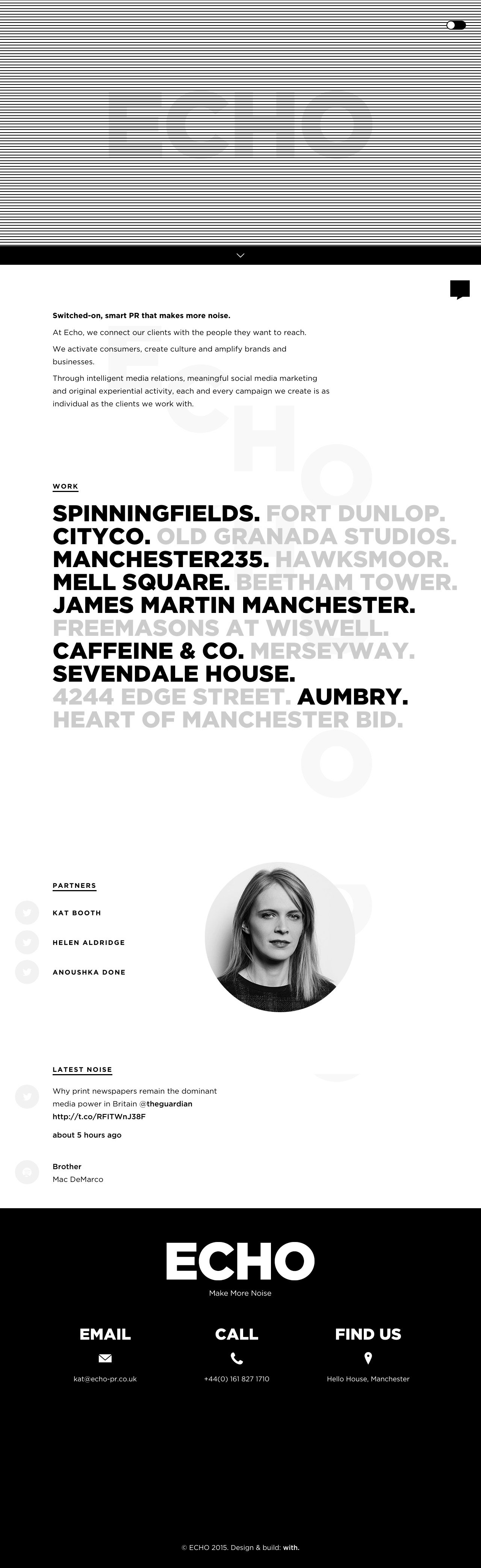 Echo Website Screenshot