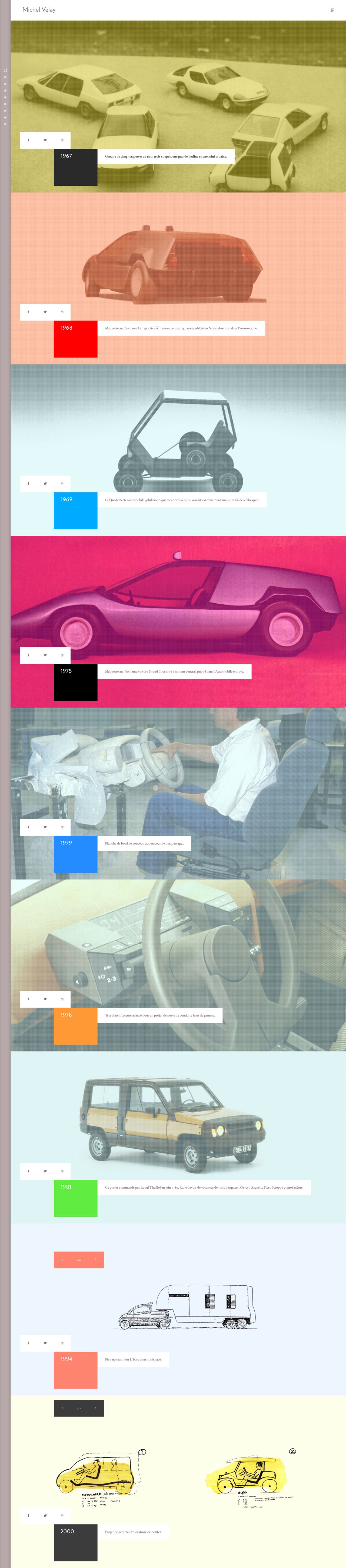 Michel Velay Website Screenshot