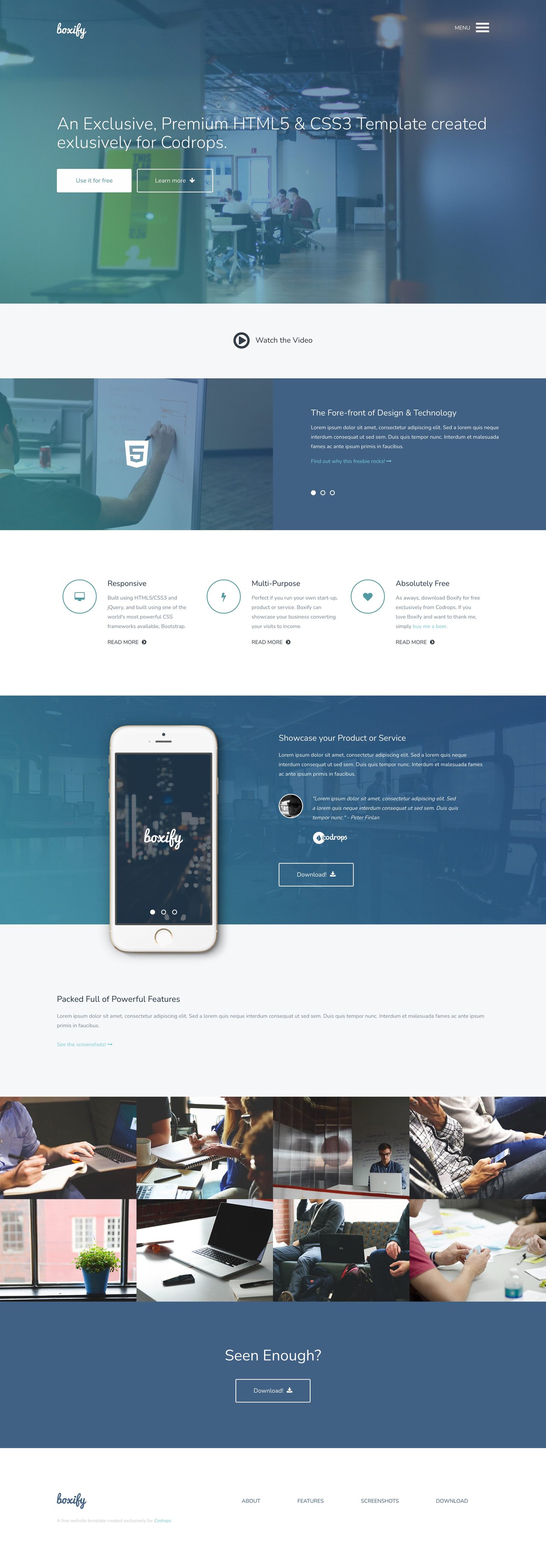 Boxify Website Screenshot