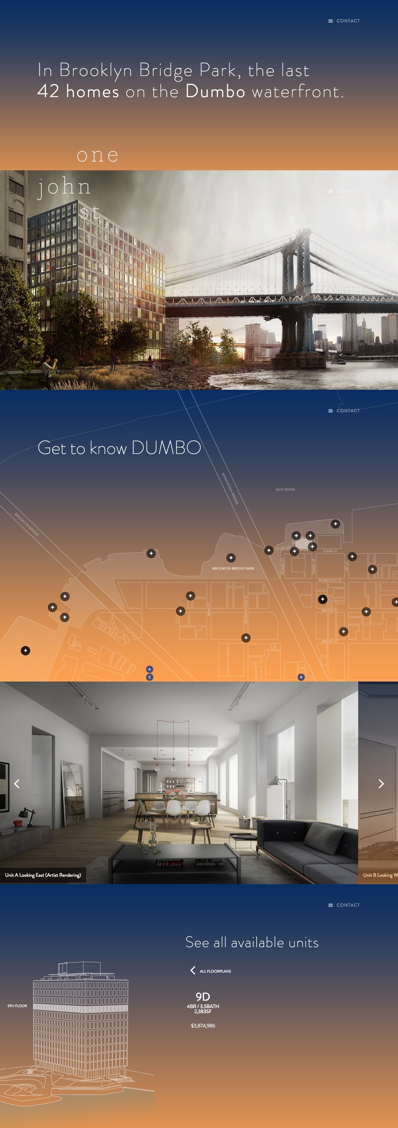 One John St Website Screenshot