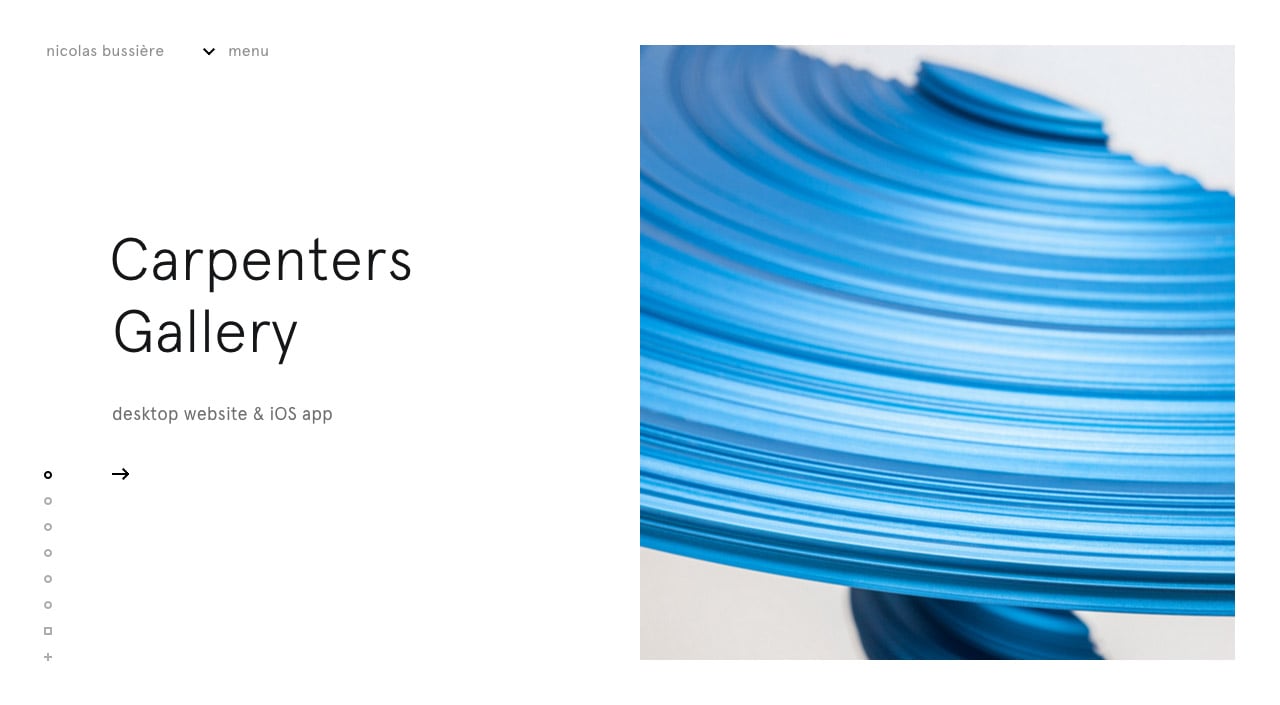 Nicolas Bussiere Website Screenshot