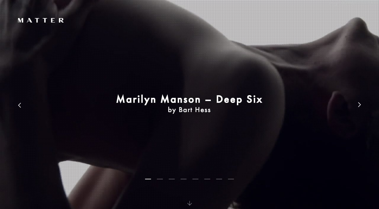 Matter Website Screenshot