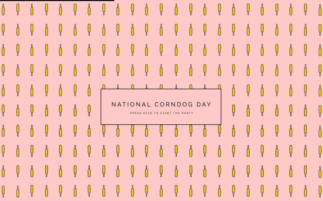 National Corndog Day Website Screenshot