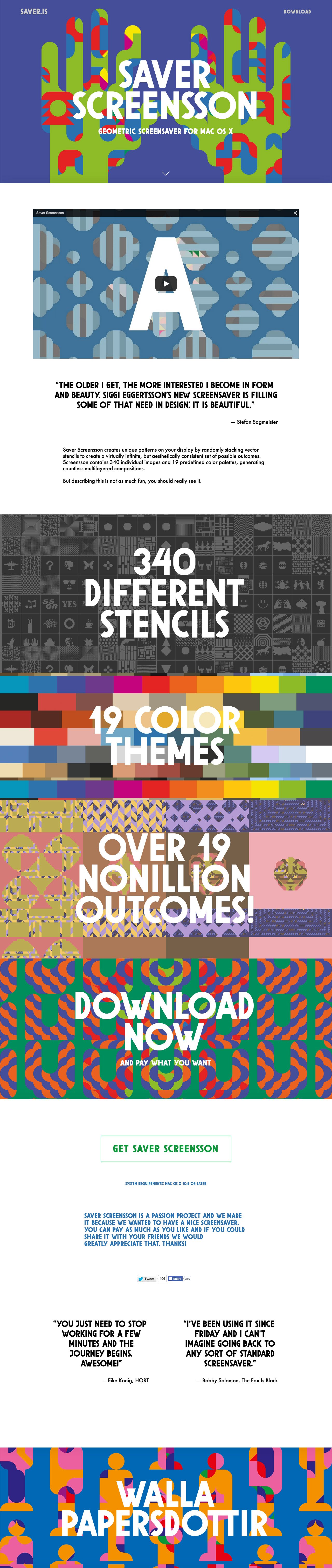 Saver Screensson Website Screenshot