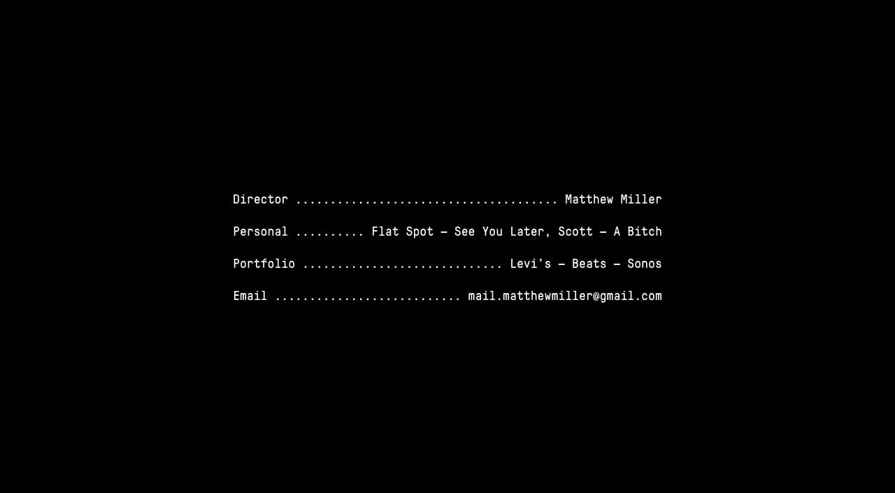 Matthew Miller Website Screenshot