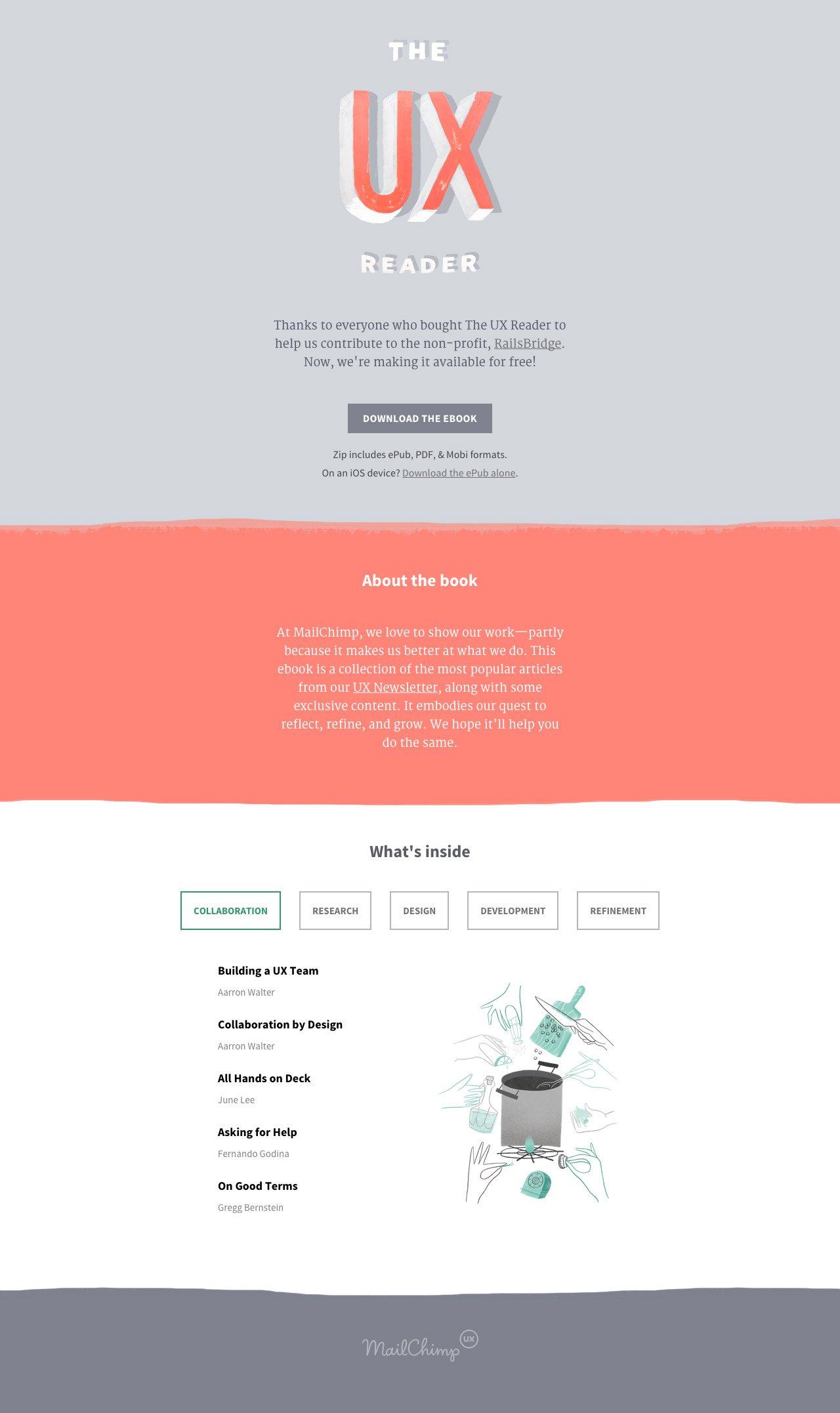 The UX Reader Website Screenshot