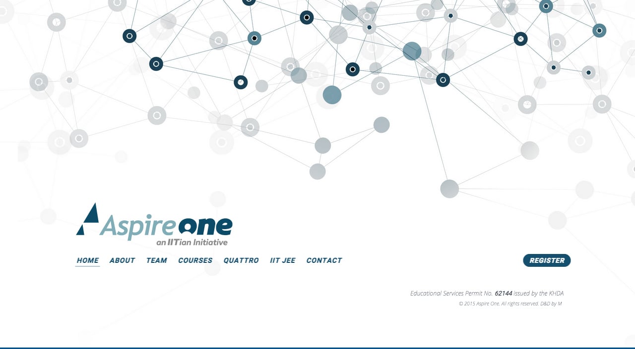 AspireOne Website Screenshot