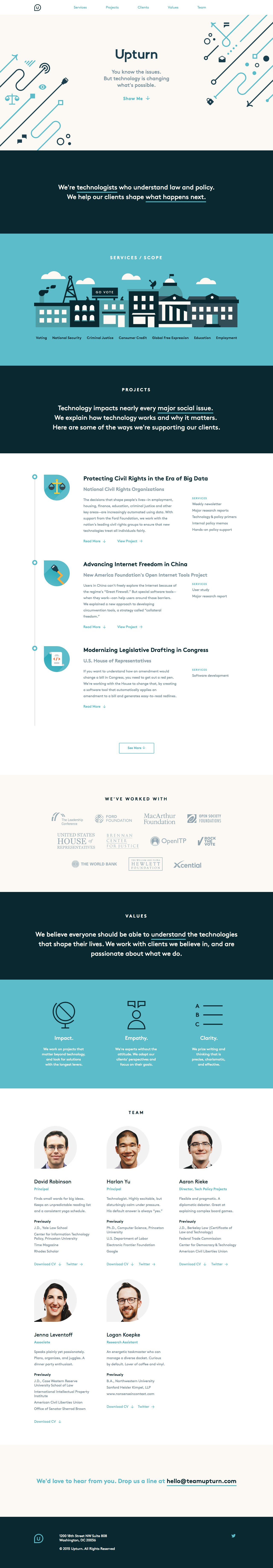 Upturn Website Screenshot