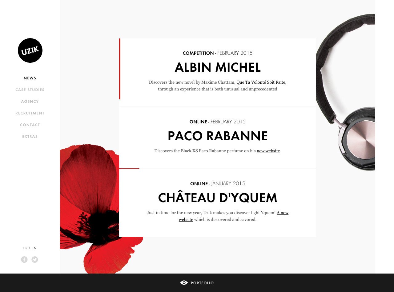 Uzik Website Screenshot