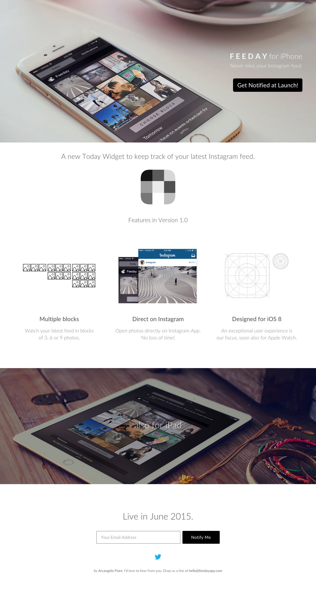 Feeday Website Screenshot