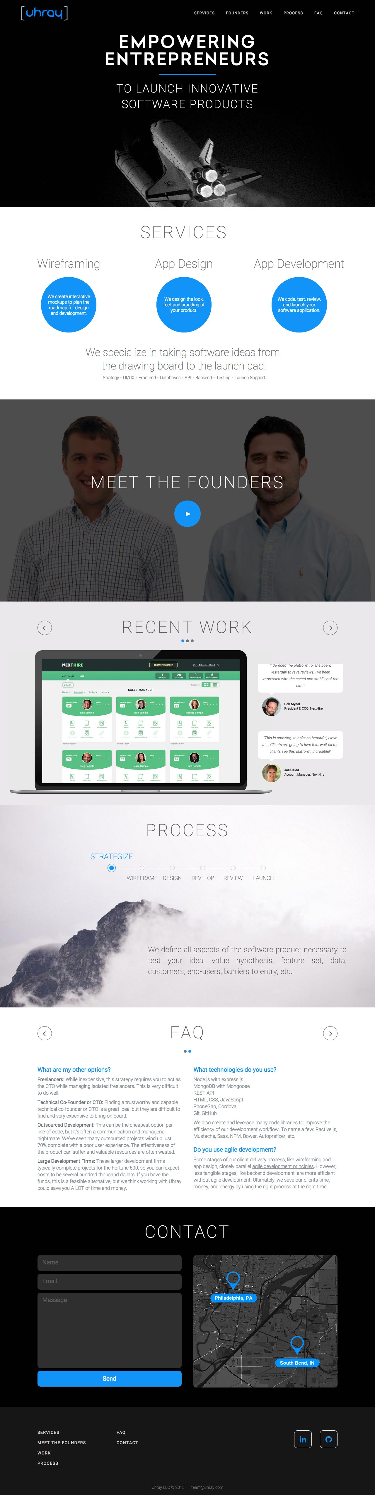 Uhray Website Screenshot