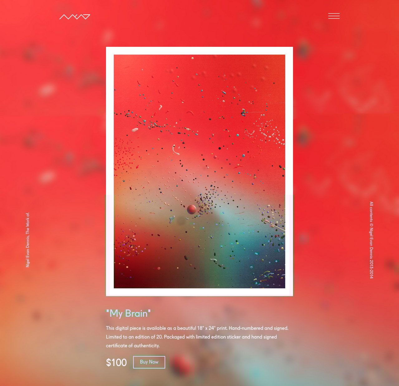 Nigel Evan Dennis Website Screenshot