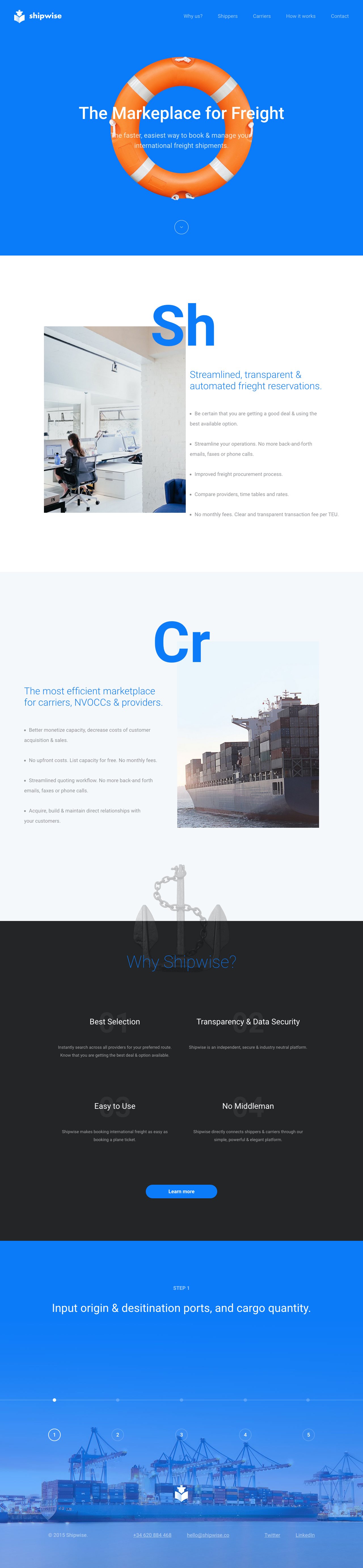 Shipwise Website Screenshot