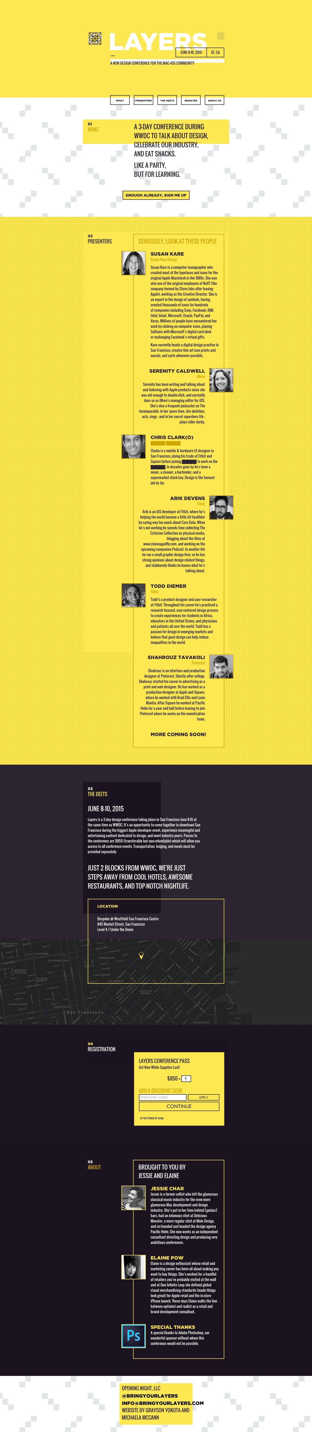 Layers Website Screenshot