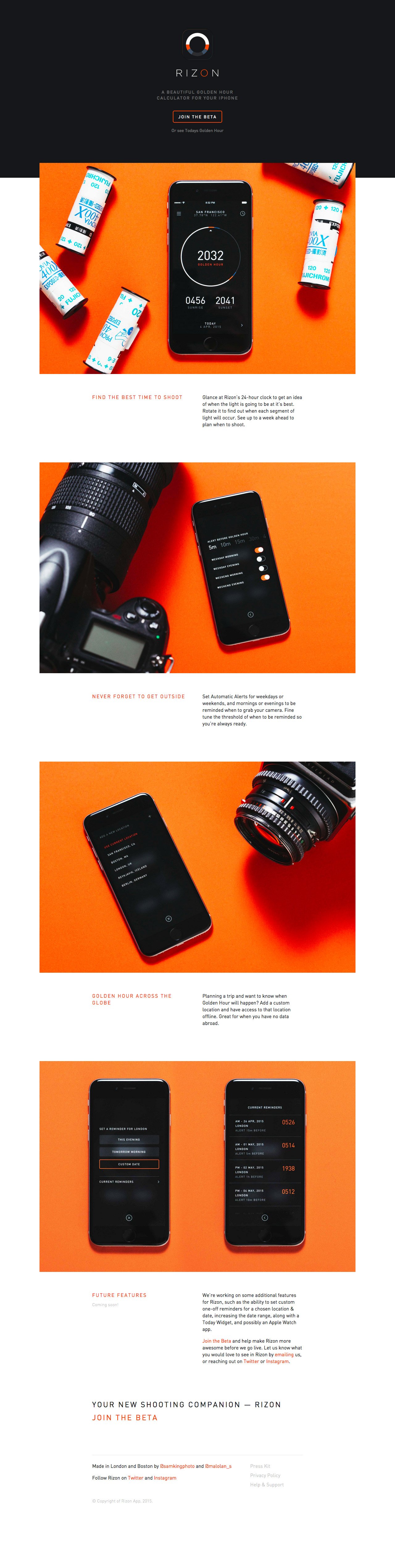 Rizon Website Screenshot