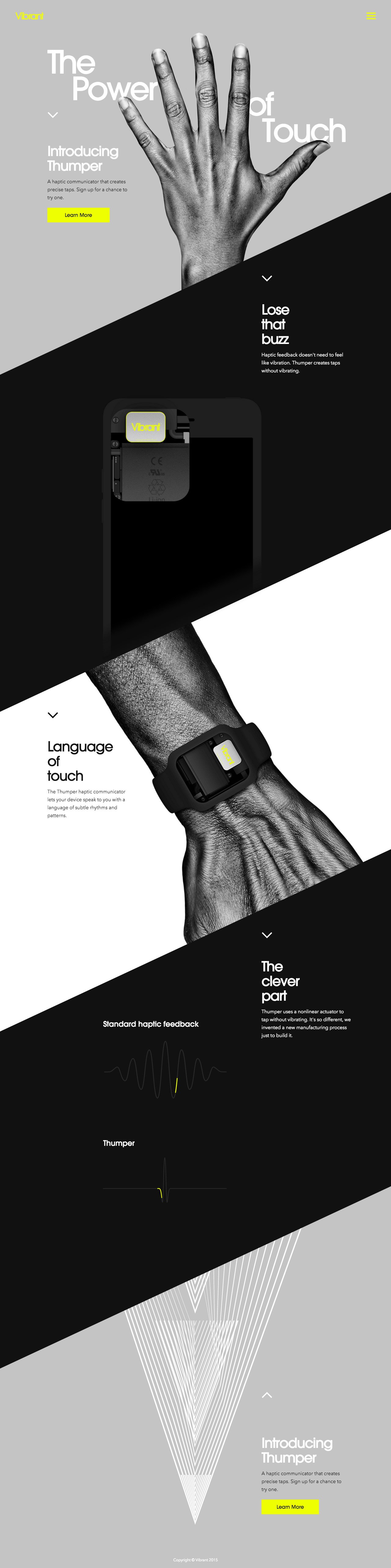 Thumper Website Screenshot