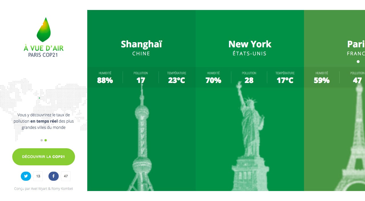 À Vue D’Air Website Screenshot