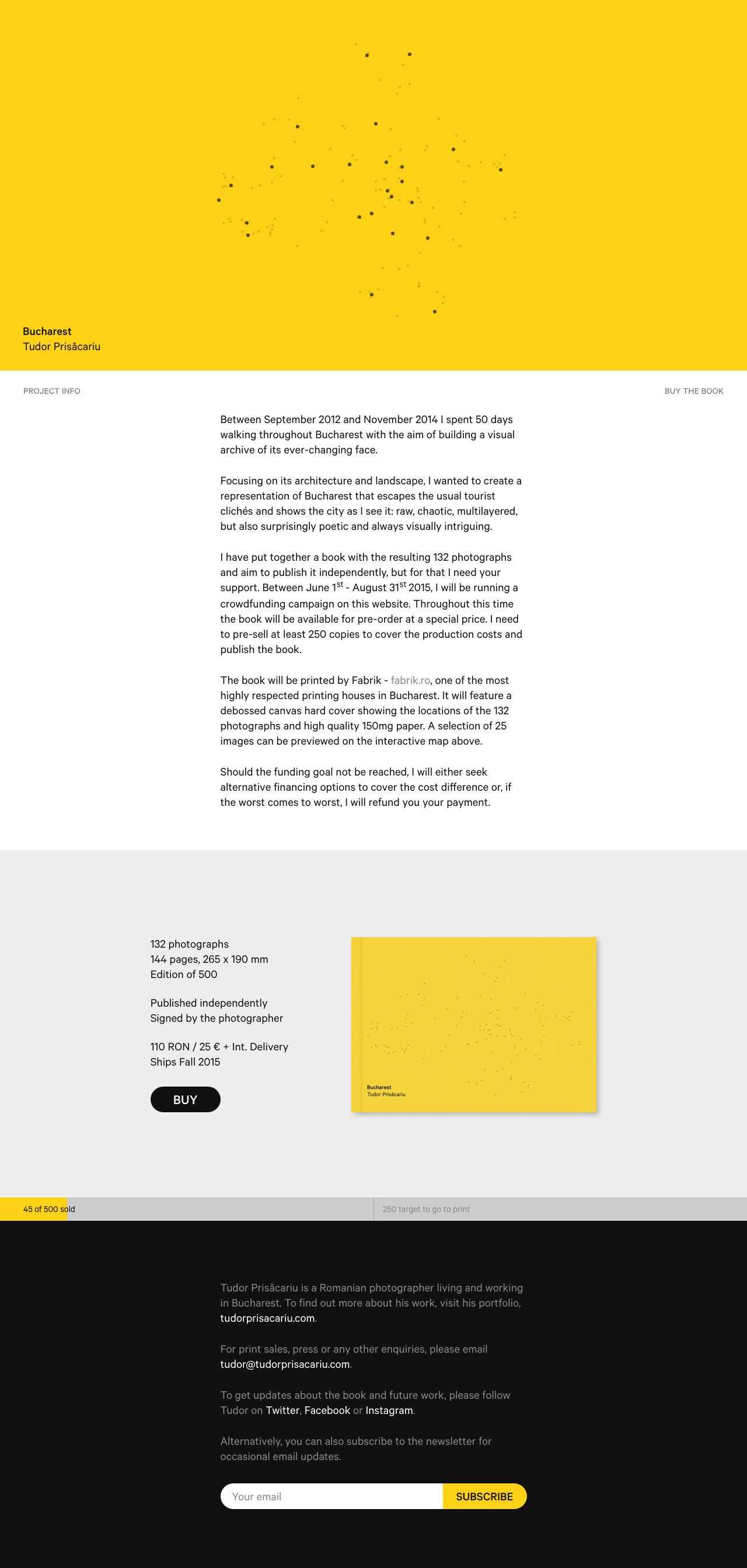 Bucharest by Tudor Prisăcariu Website Screenshot